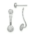 thumbnail image 1 of Primal Silver Sterling Silver Rhodium-plated Cubic Zirconia Post Earrings with Jacket, 1 of 4