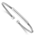 thumbnail image 1 of Primal Silver Sterling Silver Rhodium-plated Cuff Bangle, 1 of 2