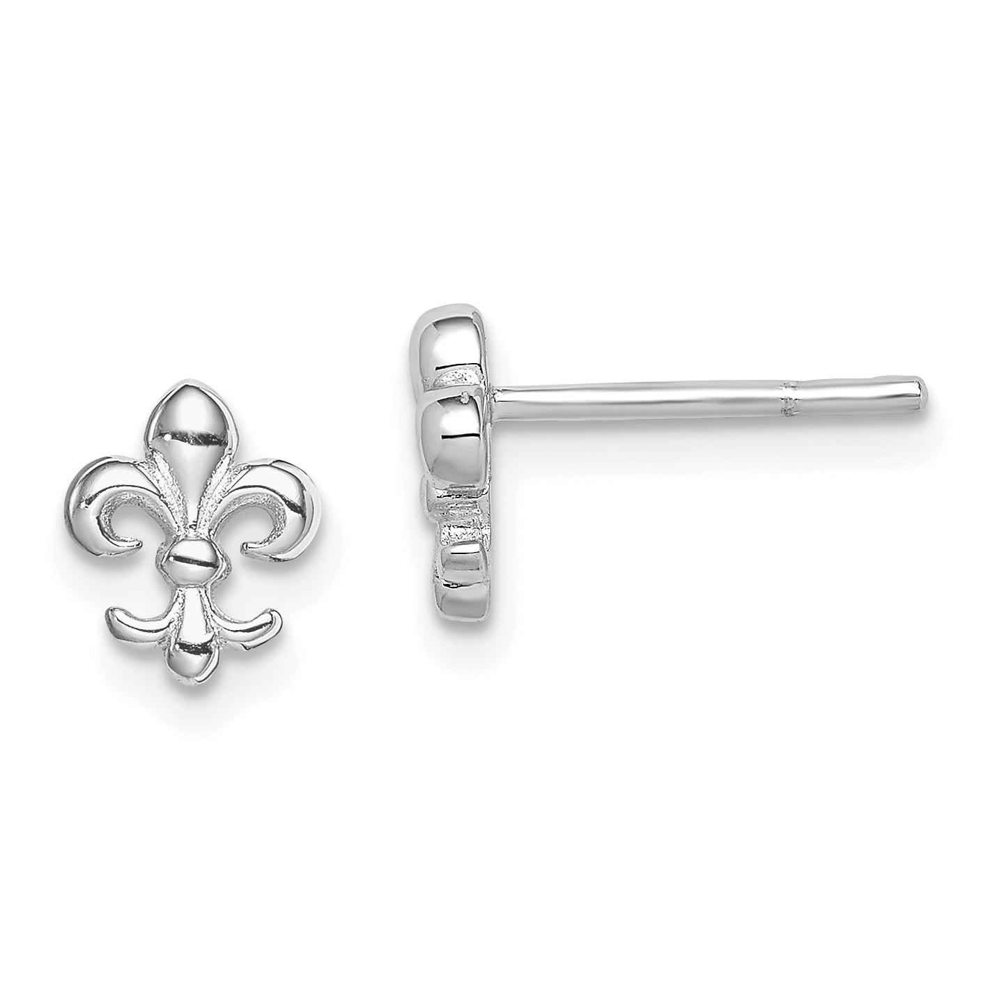 Fleur-de-lis Post Stud Earrings Sterling Silver Fleur-de-lis Post Stud Earrings Sterling Silver