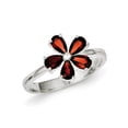 thumbnail image 1 of Primal Silver Sterling Silver Rhodium-plated Garnet Ring, 1 of 4