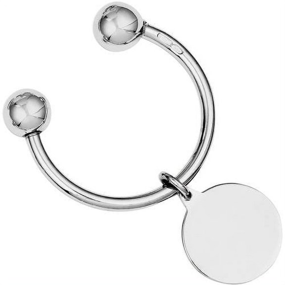 Primal Silver Sterling Silver Rhodium-plated Key Chain