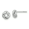 thumbnail image 1 of Primal Silver Sterling Silver Rhodium-plated Love Knot Post Earrings, 1 of 5