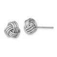 thumbnail image 1 of Primal Silver Sterling Silver Rhodium-plated Polished Love Knot Post Earrings, 1 of 2