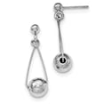 thumbnail image 1 of Primal Silver Sterling Silver Rhodium-plated Post Dangle Earrings, 1 of 4