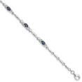 thumbnail image 1 of Primal Silver Sterling Silver Rhodium-plated Sapphire and Diamond Bracelet, 1 of 5