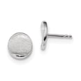 thumbnail image 1 of Primal Silver Sterling Silver Rhodium-plated Scratch Finish Post Earrings, 1 of 5