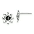 thumbnail image 1 of Primal Silver Sterling Silver Rhodium-plated Sunflower Post Earrings, 1 of 5