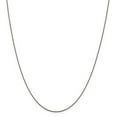 thumbnail image 1 of Primal Silver Sterling Silver Ruthenium-plated .75mm Twisted Tight Wheat Chain, 1 of 7