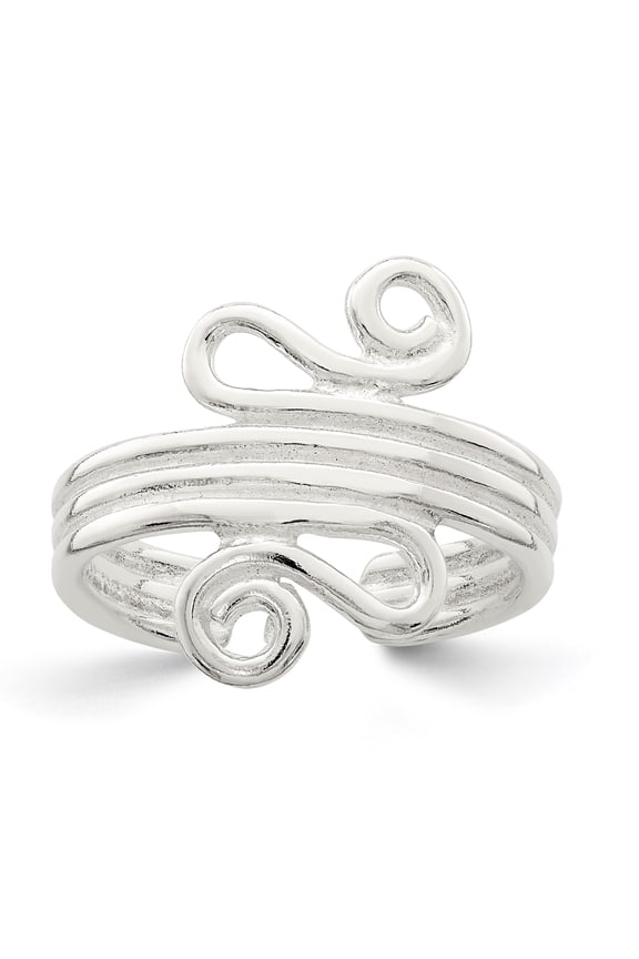 Sterling Silver Scroll Toe Ring