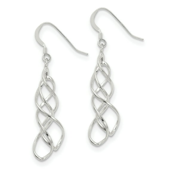 Primal Silver Sterling Silver Shepherd Hook Earrings