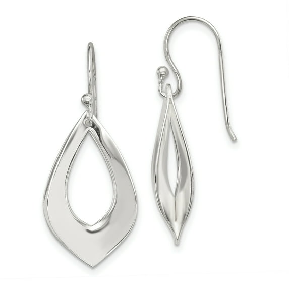 Primal Silver Sterling Silver Shepherd Hook Earrings