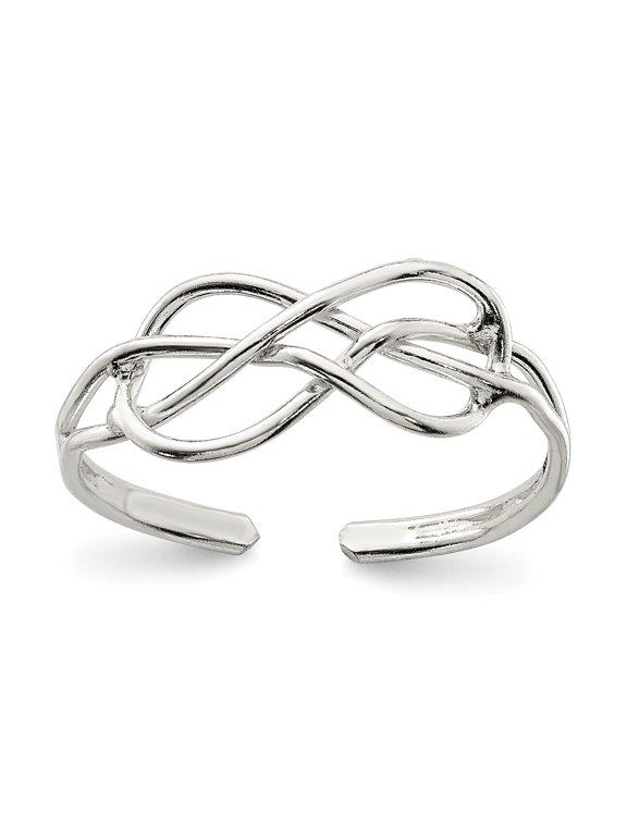 Sterling Silver Solid Toe Ring