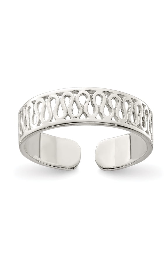 Sterling Silver Solid Toe Ring