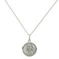 thumbnail image 1 of Primal Silver Sterling Silver St. Christopher Medal with 18-inch Forzantina Cable Chain, 1 of 7