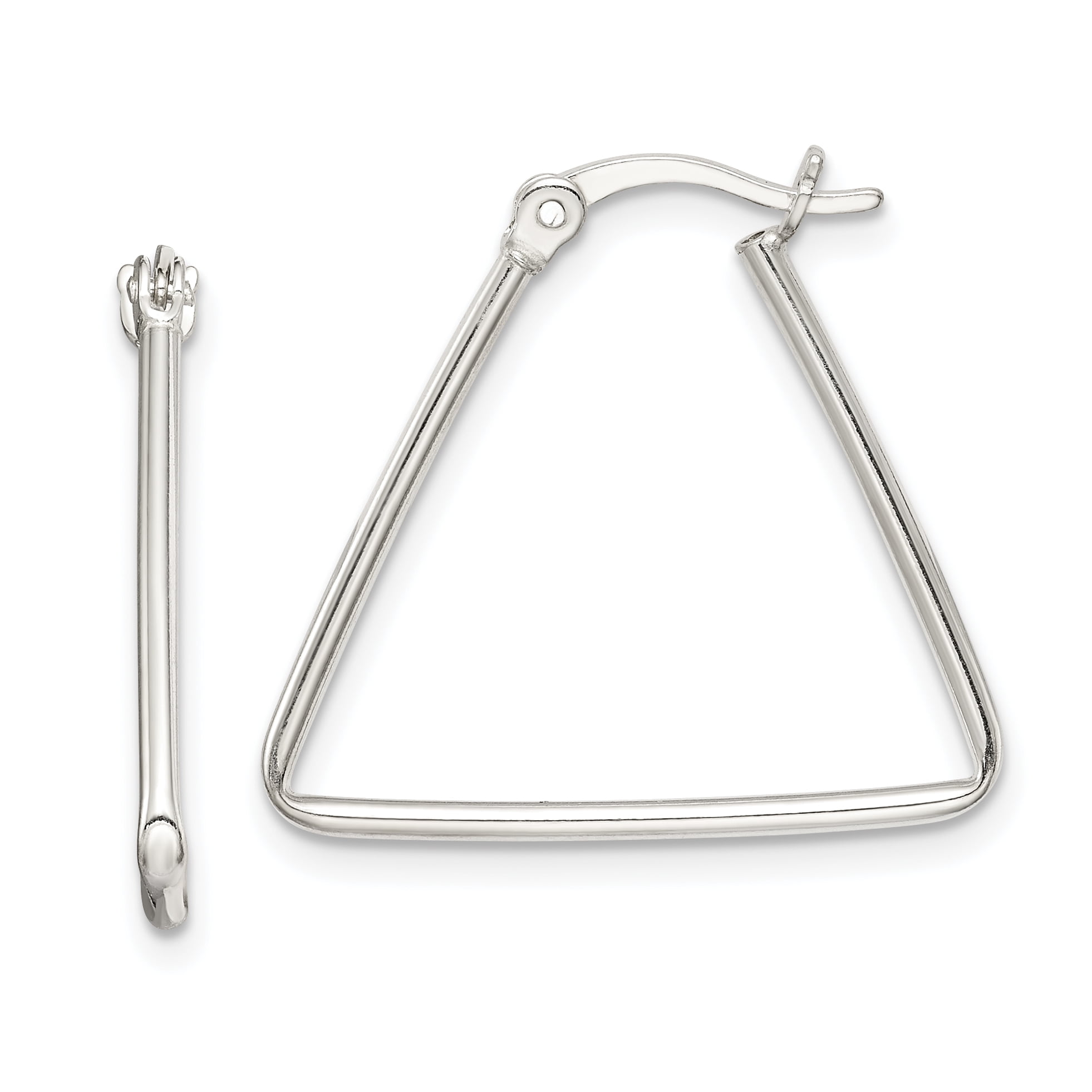 Primal Silver Sterling Silver Triangle Hoop Earrings Walmart
