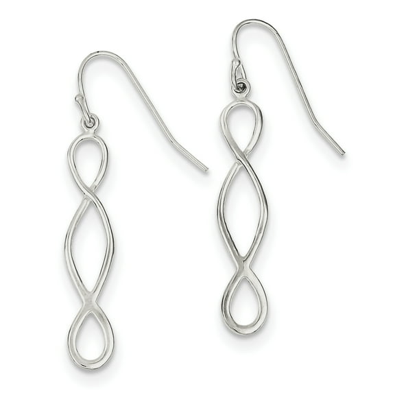 Primal Silver Sterling Silver Twist Dangle Earrings