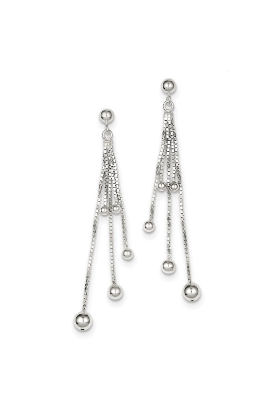 Sterling Silver Wind Chime Dangle Post Earrings