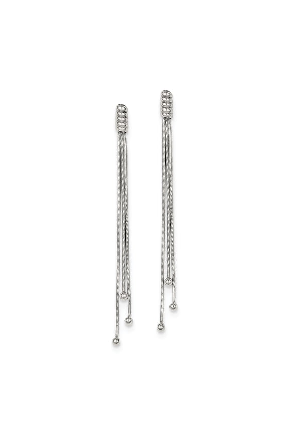 Sterling Silver Wind Chime Dangle Post Earrings