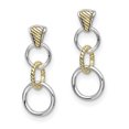 thumbnail image 1 of Primal Silver Sterling Silver and Flash Gold-Plated Post Dangle Earrings, 1 of 4
