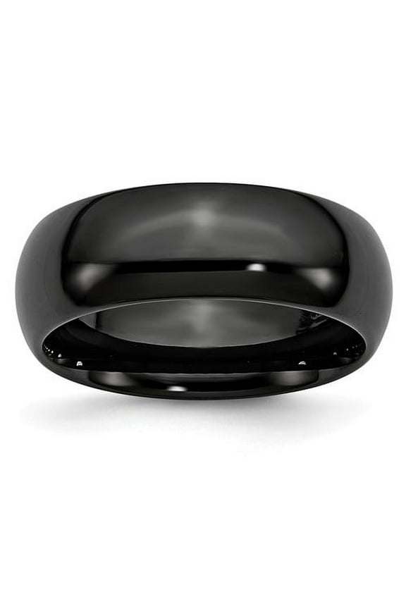 Black Ceramic 8mm Band