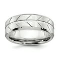 thumbnail image 1 of Primal Steel Cobalt Brushed and Polished Beveled 8mm Band, 1 of 6