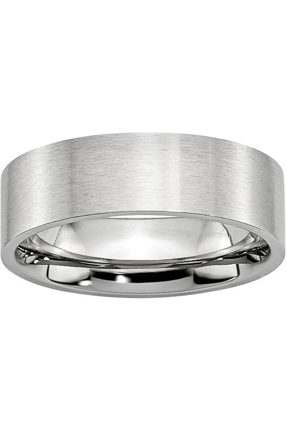 Cobalt Flat Satin 7mm Band