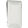 thumbnail image 1 of Primal Steel Rhodium-Plated Patterned Border Money Clip, 1 of 4