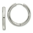 thumbnail image 1 of Primal Steel Stainless Steel 3.5mm Hinged Hoop Earrings, 1 of 7