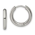 thumbnail image 1 of Primal Steel Stainless Steel 3mm Hinged Hoop Earrings, 1 of 7