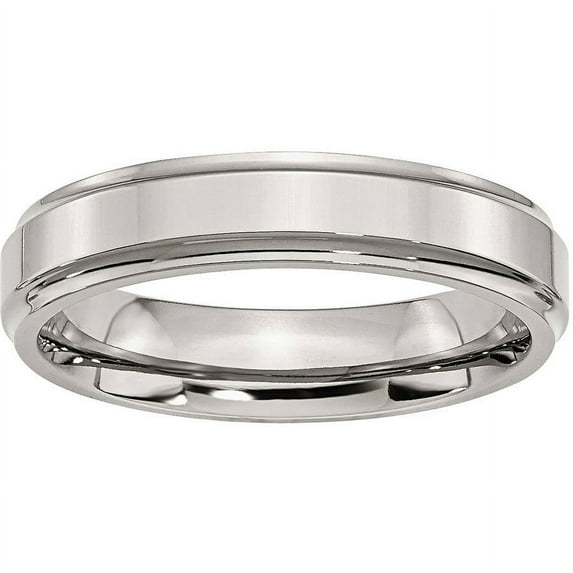 Primal Steel Stainless Steel 5mm Ridged Edge Band
