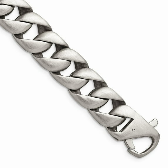 Primal Steel Stainless Steel Brushed 8.5 Inch Bracelet