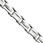 CHISEL Primal Steel Stainless Steel Brushed and 8.5in Bracelet