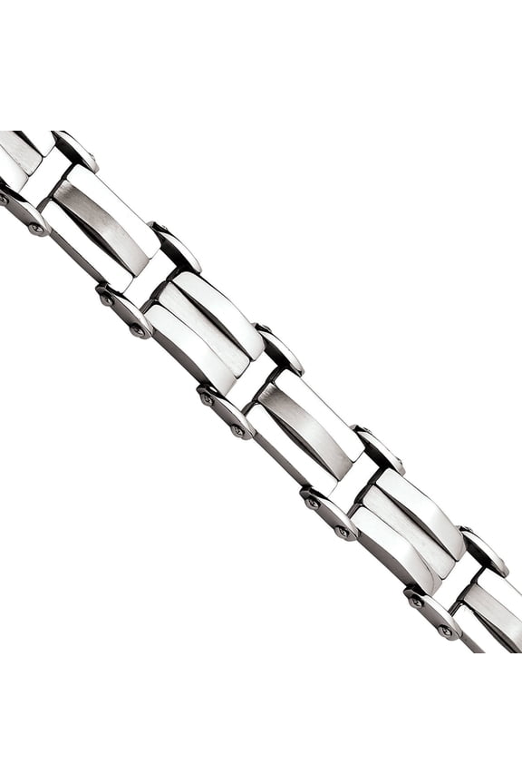 Primal Steel Stainless Steel Brushed and 8.5in Bracelet
