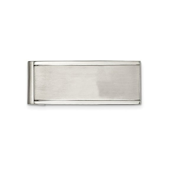 Primal Steel Stainless Steel Brushed and Polished Money Clip
