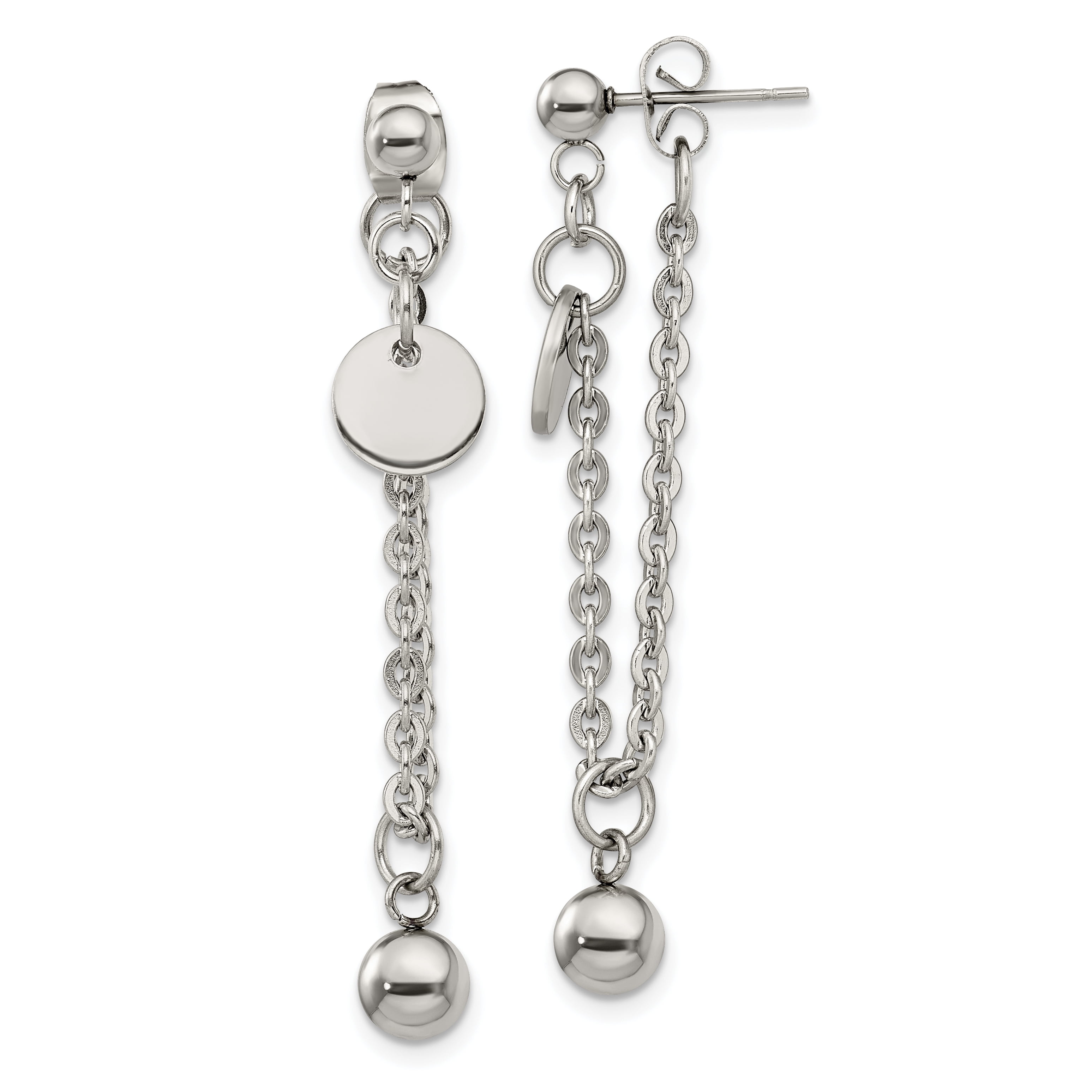 Stainless steel chain earrings deals
