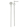 thumbnail image 1 of Primal Steel Stainless Steel Disc with Bar Dangle Post Earrings, 1 of 7