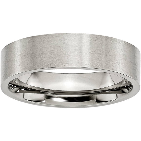 Primal Steel Stainless Steel Flat 6mm Brushed Band