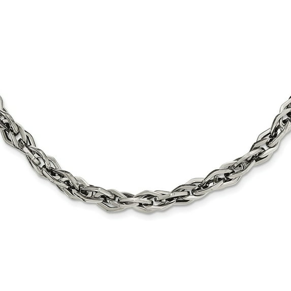 Primal Steel Stainless Steel Polished 24-inch Necklace