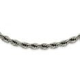 thumbnail image 1 of Primal Steel Stainless Steel Polished 7mm 22-inch Rope Necklace, 1 of 6