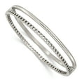 thumbnail image 1 of Primal Steel Stainless Steel Polished 9.25mm Hinged Bangle, 1 of 7
