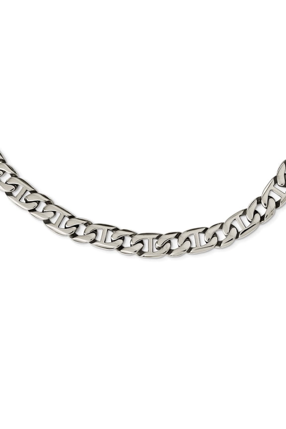 Stainless Steel Polished Links Necklace