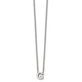 thumbnail image 1 of Primal Steel Stainless Steel Polished letter G with 2 Inch Extension 18 Inch Necklace, 1 of 6