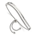 thumbnail image 1 of Primal Steel Stainless Steel Polished with Crystals from Swarovski Adjustable Bangle, 1 of 6