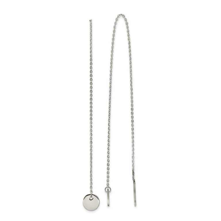 Stainless steel clearance threader earrings