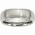 thumbnail image 1 of Primal Steel Stainless Steel with Brushed Center 7mm Ridged Edge Band, 1 of 9