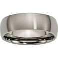 thumbnail image 1 of Primal Steel Titanium Brushed 7mm Half Round Band, 1 of 8