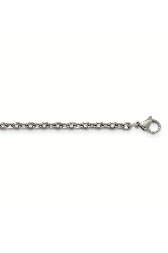 Titanium Polished 3.5mm Cable Chain