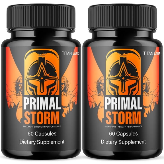 Primal Storm Advanced Formula Natural Supplement Pills for Max Strength PrimalStorm 120 Capsules
