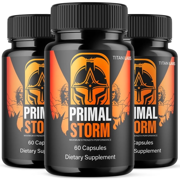 Primal Storm Advanced Formula Natural Supplement Pills for Max Strength PrimalStorm 180 Capsules