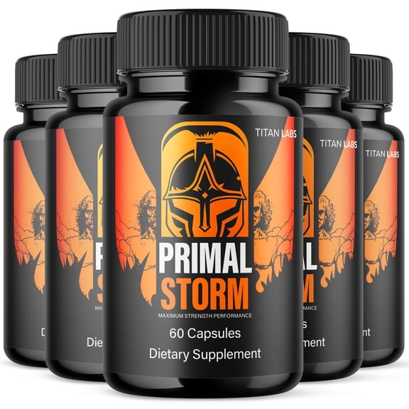 Primal Storm Advanced Formula Natural Supplement Pills for Max Strength PrimalStorm 300 Capsules